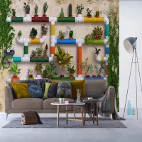 Vliesová fototapeta na zed' Nástěnná zahrádka | 375 x 270 cm | FTNXXL 2488