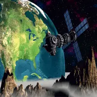 Vliesová fototapeta na zed' Cesta do vesmíru | 360 x 254 cm | FTS 0094