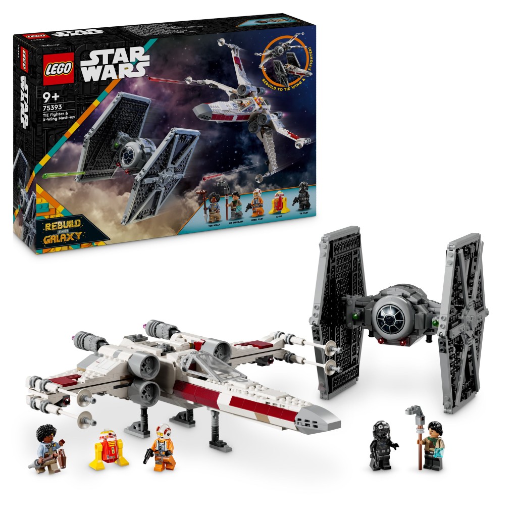 LEGO® Star Wars™ 75393 Stíhačka TIE a X-wing – kombinovaná stavebnice