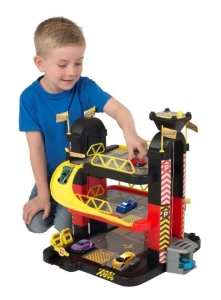 Teamsterz 3 patrová garáž s 5 autíčky