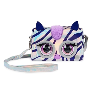 Purse Pets Metalická interaktivní kabelka zebra