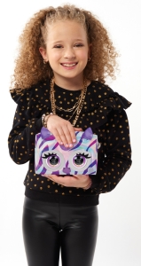 Purse Pets Metalická interaktivní kabelka zebra