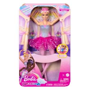 Barbie svítící magická baletka s růžovou sukní