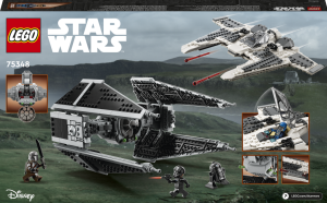 LEGO® Star Wars™ 75348 Mandalorianská stíhačka třídy Fang proti TIE Interceptoru