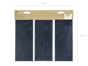 Dekorace vtviek s lstky, tmav modr (1 bal. / 9 ks)